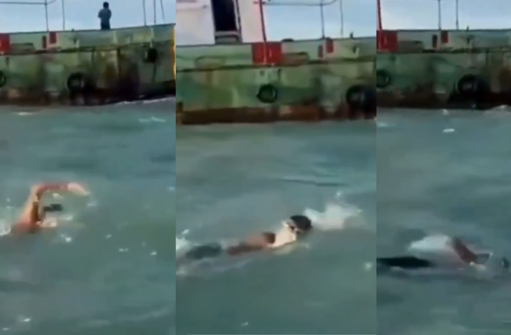 #Video || Niño de 7 años hace historia al nadar 29 km entre Sri Lanka e India