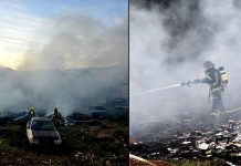 Se registra incendio en “deshuesadero” de Tacámbaro