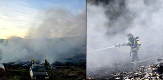 Se registra incendio en “deshuesadero” de Tacámbaro