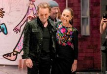 “My president”: Bono elogia a Sheinbaum y reconoce avances en México