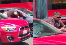 VIDEO | Captan a ladrón robando bolsa de un vehículo durante manifestación en Tlalpan