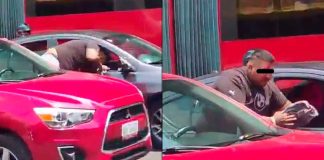 VIDEO | Captan a ladrón robando bolsa de un vehículo durante manifestación en Tlalpan