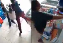 #VIDEO // “Lady Celular” se roba un teléfono frente a la dueña y logra huir, en Tamaulipas