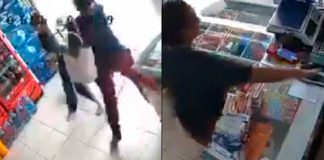 #VIDEO // “Lady Celular” se roba un teléfono frente a la dueña y logra huir, en Tamaulipas
