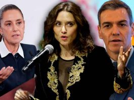 Presidenta de Madrid acusa a Sheinbaum y al presidente de España de abandonarla en un país “violento”