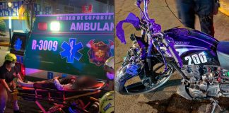 Adolescente de 14 años herida al chocar su moto en Michoacán