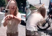 #VIDEO // Maniobra en reversa de diputada termina en choque y enciende la conversación en redes