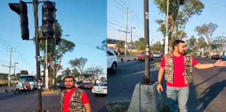 Motociclistas de Michoacán buscan reparar semáforo tras accidentes mortales en Morelia