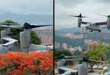 #VIDEO // Movilización aérea en Caracas: operativo en embajada de EU desata especulaciones