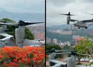 #VIDEO // Movilización aérea en Caracas: operativo en embajada de EU desata especulaciones