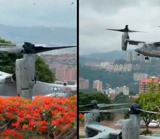 #VIDEO // Movilización aérea en Caracas: operativo en embajada de EU desata especulaciones