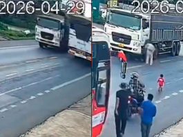 #VIDEO // Cámaras captan trágico descuido: Niña es atropellada por un camión en Vietnam