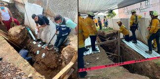 Colapso de tierra atrapa a obrero en una zanja en instalaciones del Hospital Regional IMSS Charo