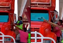 #VIDEO // Trabajadores de obra en Mercado de Abastos agreden a trailero