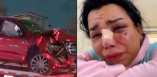 #VIDEO // Paolita Suárez sale del hospital y lanza mensaje tras fuerte accidente automovilístico