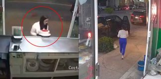 VIDEO | Captan a mujer robando un pastel tras descuido de empleadas en Guerrero