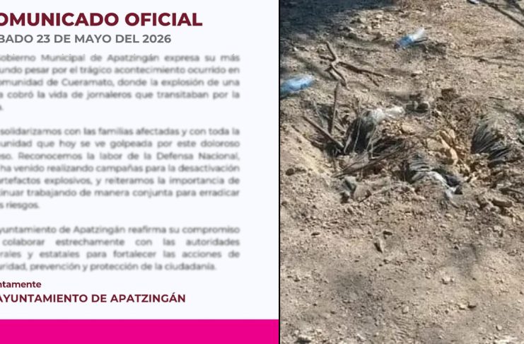 Ayuntamiento se pronuncia tras muerte de jornaleros por explosión de mina en Michoacán