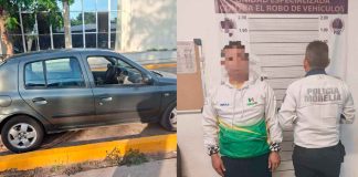 Policía Morelia detiene a sujeto en posesión de droga y auto robado