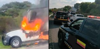 Sujetos armados queman camioneta en la Morelia-Quiroga