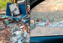 #VIDEO // Crónica| Demuelen el corredor de altares de la”Santa Muerte” en El Márquez