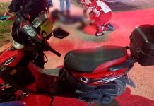 Se accidenta mujer motociclista en la región de Huetamo