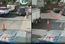 #VIDEO // Toro sale volando de su remolque y choca contra autos estacionados en Michoacán