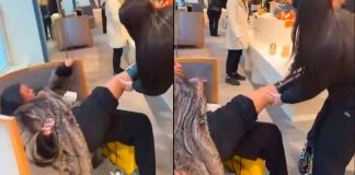 VIDEO | Mujer se atora probándose unas botas Givenchy de 19 mil pesos