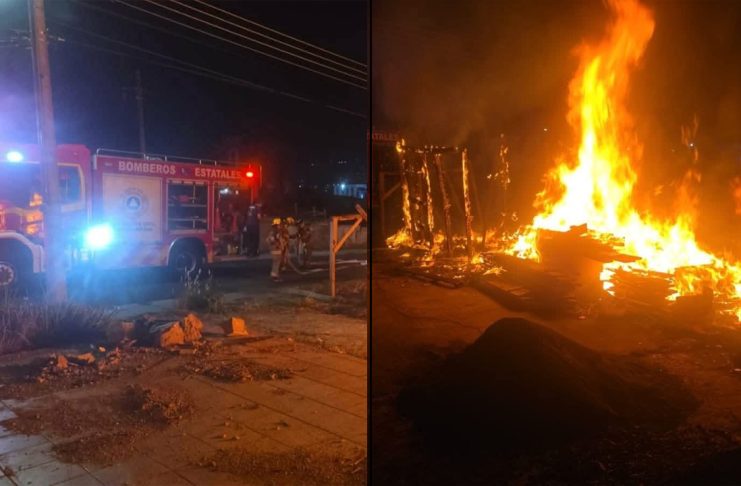 Se registra incendio de una cabaña en la colonia Ana María Gallaga, Morelia