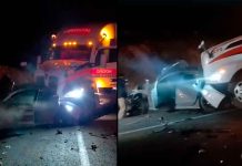 #VIDEO | Un lesionado tras aparatoso choque múltiple en la autopista Siglo XXI