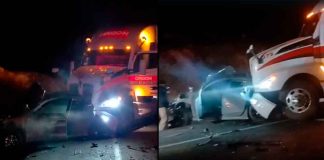 #VIDEO | Un lesionado tras aparatoso choque múltiple en la autopista Siglo XXI