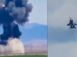 #VIDEO// Dos aviones de combate chocan en pleno show aéreo en Idaho; pilotos logran eyectarse
