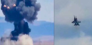 #VIDEO// Dos aviones de combate chocan en pleno show aéreo en Idaho; pilotos logran eyectarse