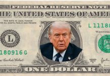 Proponen crear un billete de 250 dólares con la cara del presidente Trump