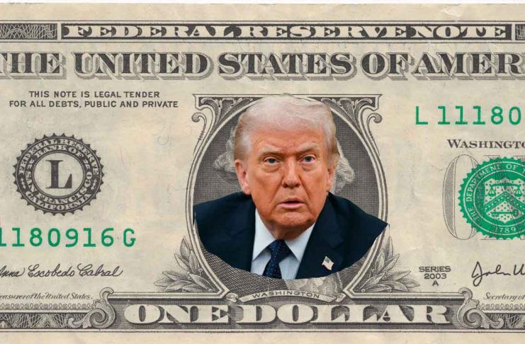 Proponen crear un billete de 250 dólares con la cara del presidente Trump