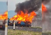 Vehículo quemado en la México-Guadalajara estaba abandonado