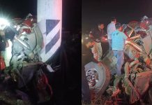 #VIDEO // Camión limonero choca contra base de puente en la Morelia-Pátzcuaro; hay un muerto y un herido
