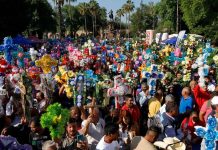 ¡Que viva la Santa Cruz! Así se festejó a los trabajadores de la construcción este 3 de mayo