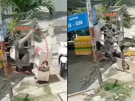 #VIDEO // Vendedora es arrastrada y prensada por su propio exprimidor de caña
