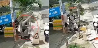 #VIDEO // Vendedora es arrastrada y prensada por su propio exprimidor de caña