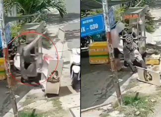 #VIDEO // Vendedora es arrastrada y prensada por su propio exprimidor de caña