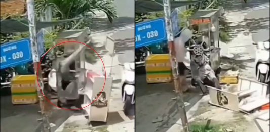 #VIDEO // Vendedora es arrastrada y prensada por su propio exprimidor de caña