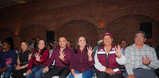 Gladyz Butanda plantea en Tarímbaro construir continuidad desde el territorio