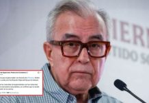 Harfuch confirma: no existe ficha roja contra Rubén Rocha Moya