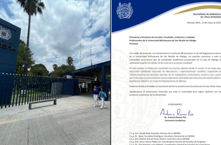 UMSNH confirma el regreso a las aulas tras el fin de la huelga; conoce el calendario oficial