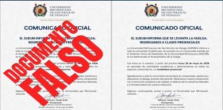 Falso documento sobre levantamiento de huelga alarma a comunidad nicolaita