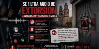Se filtra audio de intento de extorsión a un comerciante y profesionista en Morelia