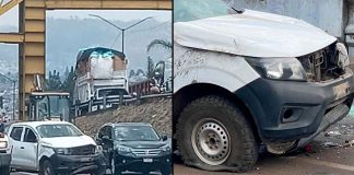 Se registra accidente de camioneta en el Libramiento Norte de Morelia