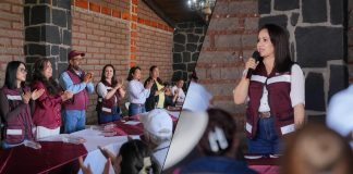 En Contepec, inicia Gladyz Butanda ruta territorial por el oriente de Michoacán