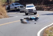 Hombre fallece al derrapar su moto en la carretera Peribán – Buenavista