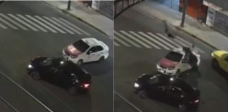 #VIDEO // Motociclista sale proyectado tras choca contra taxi en Iztapalapa